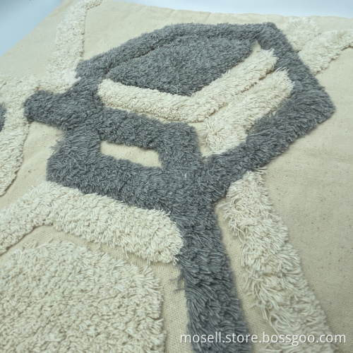 Skin Friendly Throw Pillow Cover with Tassels